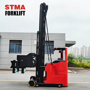 Camión de alcance eléctrico STMA 1.5ton 1,6 T sin hombre apilador de paletas de <span class=keywords><strong>3</strong></span> vías 6m 9M carretilla elevadora para almacén pasillo estrecho - Product Image 5