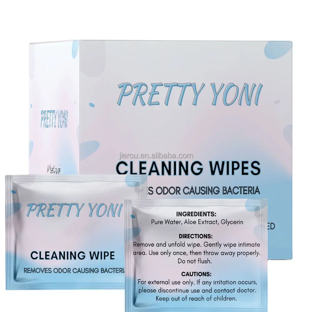 Nhãn Hiệu Riêng Tùy Chỉnh Gói Cá Nhân 99% Nước Vệ Sinh Thân Mật Ướt Wipes Với In Ấn Tùy Chỉnh