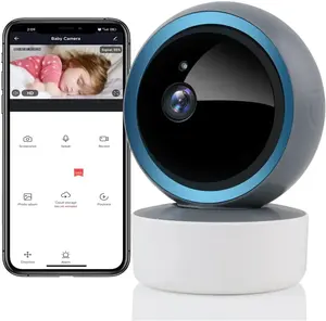 Surveillance de la chambre vidéo Tuya moniteur bébé caméra nouvellement WIFI IP CCTV numérique sans fil Surveillance bébé caméra intérieure Version Wifi