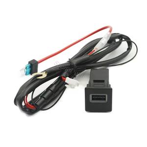 อะแดปเตอร์เต้าเสียบปลั๊กไฟสำหรับรถยนต์ที่ชาร์จในรถยนต์ช่องเสียบ QC <span class=keywords><strong>3.0</strong></span> USB บนรถสำหรับ Isuzu <span class=keywords><strong>D</strong></span>-<span class=keywords><strong>MAX</strong></span> DMAX 2021 <span class=keywords><strong>2022</strong></span> 2023 - Product Image 1