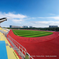 Revêtement de sol sportif multicouche de qualité professionnelle 400m, écologique et perméable, certifié IAAF, idéal pour les terrains universitaires