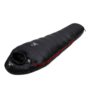 Saco de dormir negro para acampar al aire libre, saco de dormir al aire libre para acampar, muy cálido, estilo <span class=keywords><strong>momia</strong></span>, para viaje, 4 estaciones - Product Image 3