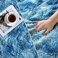Tapis pliable tie-dye best-seller pour salon, tapis à poils longs épaissis, lavable en machine, tapis de sol multi-usages