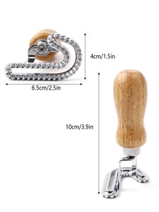 Emporte-pièce en alliage de zinc en forme de canne à sucre pour raviolis, moule à pâtisserie de Noël DIY avec poignée en bois de caoutchouc, ustensile de cuisine - Product Image 5