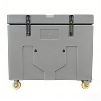 Conteneur isotherme cryogénique 480L en LLDPE pour glace sèche, avec isolation thermique et conception rotomoulée, pour le transport en laboratoire, alimentaire et médical