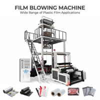 Machine d'extrusion à haute vitesse pour film polyéthylène PE HDPE LDPE, extrudeuse rotative pour sacs en plastique, machine de soufflage de film avec tête de moulage