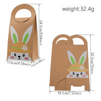 Sac en papier plastique avec poignée - Boîte à bonbons pour fête, sac à biscuits, sac d'emballage