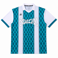 Maillot de football rétro streetwear, motif géométrique gothique, col en V, polo raglan, tenue d'entraînement personnalisée pour équipe
