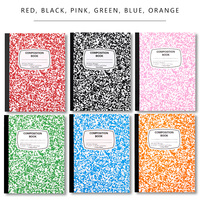 Carnet de notes portable JD avec logo personnalisé imprimé, reliure cousue, espacement large des lignes, couverture en papier pour bureau et étude, format B5/A6, 100 feuilles, monochrome