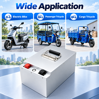 Paket Baterai Lithium Ion 72V 30Ah OEM Pabrik dengan BMS Pintar, Dapat Diisi Ulang untuk Sepeda Motor Listrik, Skuter, Roda 2, Roda 3, dan Tricycle