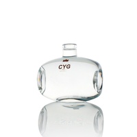 Premium 200 ml 375 ml 500 ml 700 ml Ekstra Flint bentuk barel Rum Tequila Spirit Brandy botol kaca