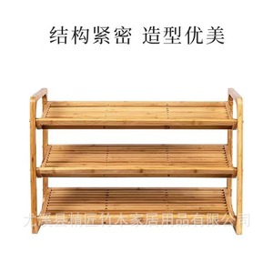 Master Craftsman Bamboo <b>Shoe</b> Rack 3 Tier Freestanding <b>Storage</b> <b>Space</b> <b>Saving</b> For Entryway Bedroom - Product Image 4