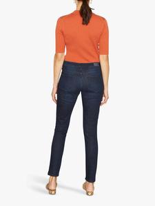 Lady Fashion Casual Juniors Slim Fit Elástico Mid Rise Skinny Jeans Tallas grandes Mujeres Longitud completa Logo Cintura Invierno Spandex/Algodón - Product Image 2