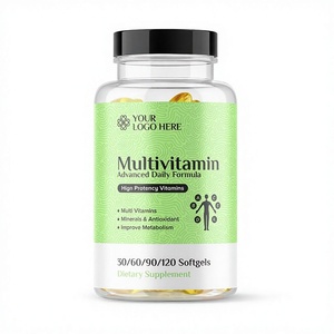 Capsules de multivitamines Nutricore en gélules molles Formule-1 Vitamine B5 B1 E pour adolescents et adultes - Complément alimentaire stimulant l'énergie - Product Image 1