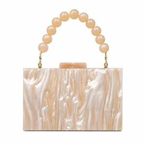 Fashion party <b>Wedding</b> Ladies Evening bags <b>Clutch</b> Purses Bag Luxury Pearl handle Handbags for Women Party Crossbody Shoulder Bag - Product Image 1