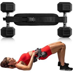 Cinturón de empuje de cadera transfronterizo con acolchado antideslizante, material de nailon ajustable para ejercicios de fitness con peso y puente de cadera - Product Image 1