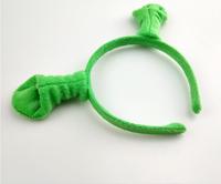 Articles de fête vert Shrek épingle à cheveux oreilles bandeau tête cercle Halloween enfants adulte spectacle cheveux cerceau bandeaux