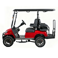 Voiturette de golf électrique avec contrôleur 72V, 4 places, modèle DC-H-F2+2, surélevée, pour la chasse, Nouveauté explosive