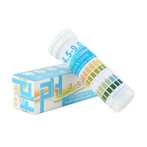 Version anglaise 150 bandelettes par paquet DF Tube pH pour bandelettes de test Test d'acidité et d'alcalinité Gamme de pH 4,5-9,0 - Product Image 5