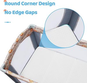 Copertura lavabile in lavatrice, resistente all'acqua e rimovibile, materassi Tri-fold Pack n Play - Product Image 4