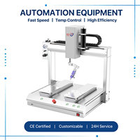 Distributeur de colle automatique à double station de bureau 3 axes avec plateformes indépendantes pour le travail par lots