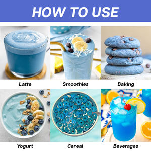 เครื่องดื่มนมอัลมอนด์นมมะพร้าวลาเวนเดอร์บลูเบอร์รี่เห็ดหลินจืออัชวกันดาสาหร่ายสไปรูลิน่าสีน้ำเงินแบรนด์ส่วนตัว - Product Image 4