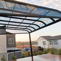 Auvent de balcon imperméable extérieur de haute qualité usine de revêtement de patio Design moderne personnalisé