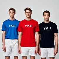 T-shirts colorés conception personnalisée bonne qualité T-shirts en gros DTF impression coton transferts de chaleur 100% coton T-shirts pour hommes