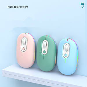 Nuevo ratón inalámbrico adecuado para Huawei para Apple para <span class=keywords><strong>Xiaomi</strong></span> Girls recargable silencioso diente azul ratón inalámbrico de modo Dual - Product Image 3