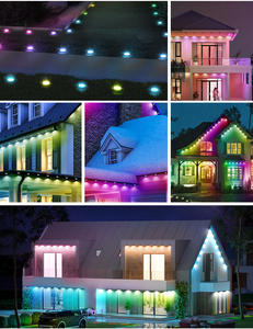 RGB ไฟแอปตกแต่งบ้านกลางแจ้งปรับแต่งได้พร้อมไฟ LED เทศกาลกันน้ำสีสันสดใส - Product Image 6