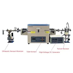 2.4MHz Ultrasonic Spray Pyrolysis Furnace 1200C Max. for Synthesis Nanoparticles - OTF-1200X-PGEP