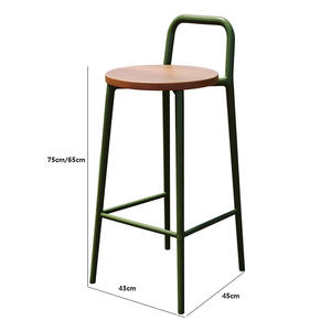 Silla de Bar nórdica moderna de lujo para exteriores, taburete alto con respaldo, famosa por el ocio <span class=keywords><strong>en</strong></span> el hogar, Popular <span class=keywords><strong>en</strong></span> <span class=keywords><strong>Internet</strong></span> para la sala de estar - Product Image 4