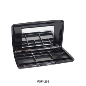 Boîte à poudre en gros, contenants transparents en plastique doré pour crème, blush, maquillage, palette de fards à paupières, palette de contour, poudre - Product Image 3