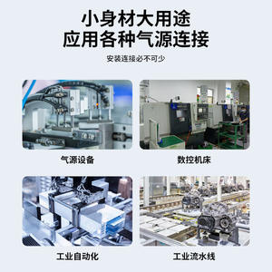 Raccord pneumatique à connexion rapide blanc PMF8-02, angle droit, PLM, connecteur droit pour l'air, pour tuyaux PM4/6/10/12 - Product Image 5