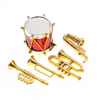 Instruments de musique pour poupées à l'échelle 1/12, accessoires pour maison de poupées, piano miniature, violon, guitare, batterie, microphone, saxophone, trompette