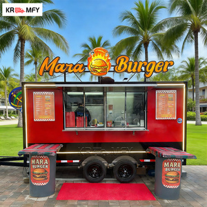Carrito de Hot Dogs Multifuncional Prefabricado con Equipo de Cocina de Fibra de Vidrio y Aluminio para Uso Comercial en Exteriores - Product Image 3