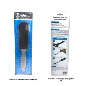 Grand dissolvant de callosités double face en acier inoxydable pour <span class=keywords><strong>pied</strong></span> de lit double exfoliant en papier de verre pour une <span class=keywords><strong>brosse</strong></span> efficace pour le soin des pieds - Product Image 4