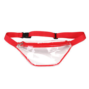 حقيبة خصر شفافة مقاومة للماء مخصصة ترويجية من كلوريد البولي فينيل شفافة للأماكن الخارجية للنساء والرجال - Product Image 3