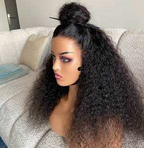 Perruques Courtes Naturelles en Dentelle HD Sans Colle, Coupe Pixie, Cheveux Indiens Bouclés Profonds, Perruques Frontales en Dentelle 100 % Cheveux Humains, Vente en Gros - Product Image 2