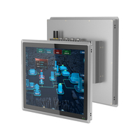 10.4 12.1 15 17 19 inç IP65 su geçirmez 10 puan kapasitif dokunmatik ekran monitörler COM RJ45 taşınabilir sağlam endüstriyel Panel Pc