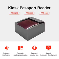 Kiosque en libre-service USB avec scanner de documents, scanner MRZ OCR RFID, scanner de codes-barres, lecteur de passeport pour le contrôle des frontières, authentification d'identité
