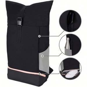 Mochila Deportiva Impermeable con Logotipo Personalizado, Unisex, para Viajes al Aire Libre, con Cierre, de Poliéster, 20-37L, para Gimnasio, Yoga, Tapete de Yoga, RPET - Product Image 4