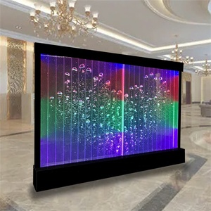 Nhà Hàng Nước Tường Trang Trí Nội Thất Phong Cách Mới Giá Rẻ Phân Vùng Tường Hot Bán Ánh Sáng Thay Đổi Bong Bóng Nước Bảng Điều Chỉnh - Product Image 2