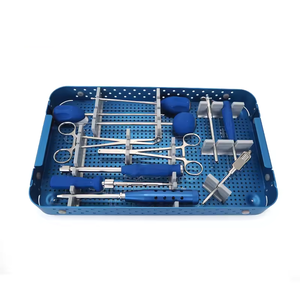 Kit instrumen ortopedi dokter hewan ALPS, sistem pelat pengunci canggih 1.6/2.4/3.2/4.0mm untuk operasi bedah hewan dokter hewan