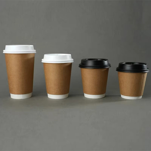 <span class=keywords><strong>Gobelet</strong></span> à café en papier écologique à double paroi jetable de haute qualité avec logo <span class=keywords><strong>personnalisable</strong></span> pour boissons chaudes - Product Image 1
