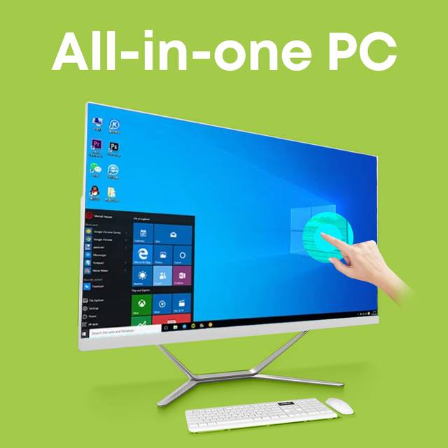 All-in-one PC I3 I5 I7 I9 Desktop Computer Office 23.8inch Touch Screen Desktop Computer for Home and Office Editing