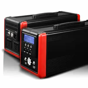 Stasiun Daya Portabel 1000W, Generator Tenaga Surya 60000MAh dengan Outlet AC/2 Port DC/3 Port USB, Catu Daya Baterai