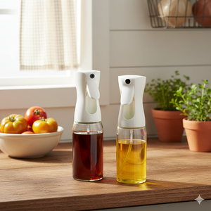 Spray e Dispensador de Azeite de 150Ml 200Ml 300Ml 500Ml Garrafa de Vidro Ecológica Reutilizável para Cozinhar Salada Fritar Churrasco - Product Image 6