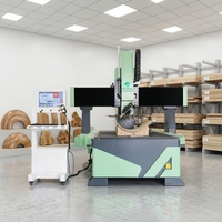 Centre d'usinage CNC industriel 4 axes ATC pour panneaux courbes, plaques en arc, gravure 3D, formes personnalisées, routeur CNC pour le travail du bois sur mesure
