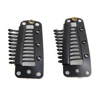 Clips de Acero Inoxidable Tipo I de Alta Calidad, 10 Dientes, 3.8cm, para Pelucas y Extensiones de Cabello, Uso Comercial